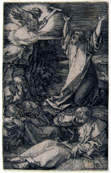 D?rer Albrecht - Cristo sul monte degli Ulivi (dalla serie: La Piccola Passione)
